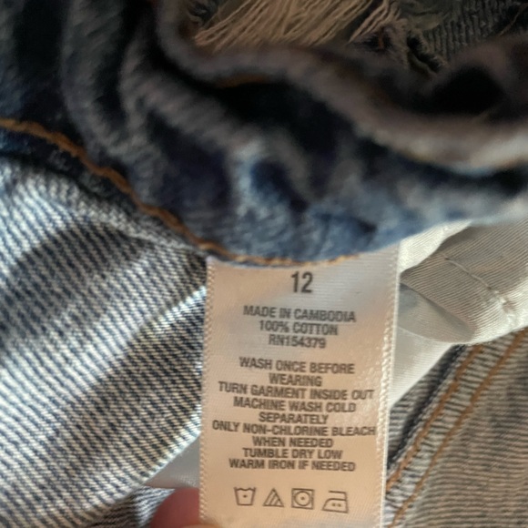 Aeropostale high rise ripped mom jeans size 12 - Picture 5 of 5